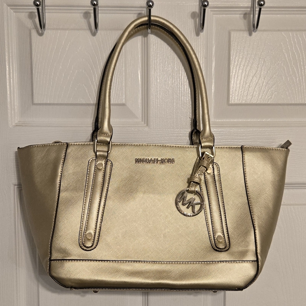 Michael Kors Gold Tote Bag